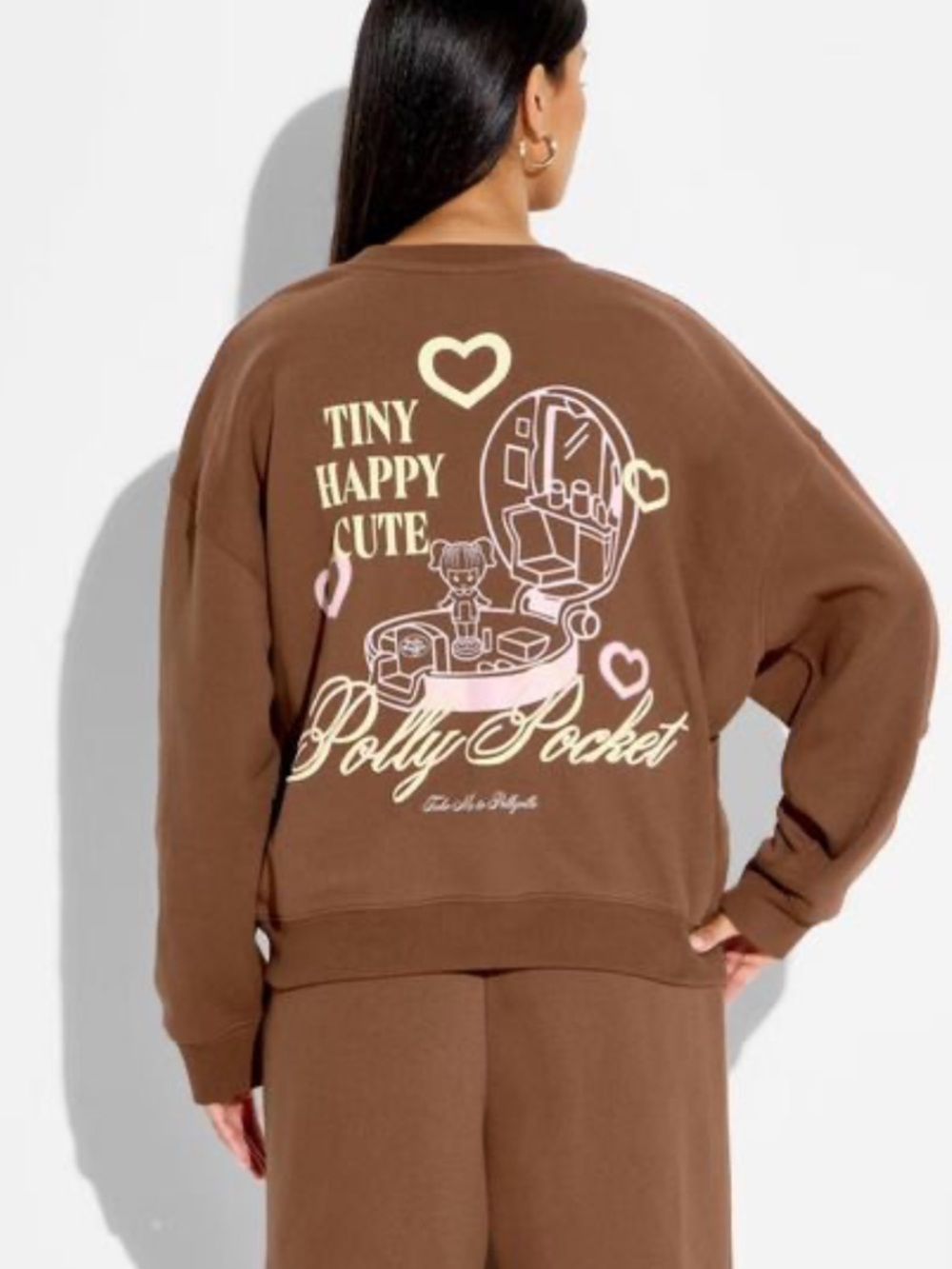 Polly Pocket Women’s Fleece Graphic Pullover Sweatshirt M